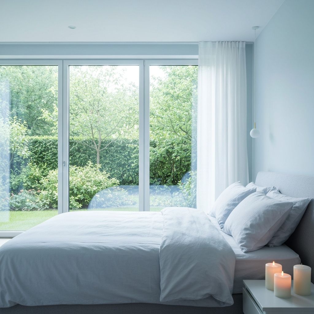 Peaceful bedroom environment