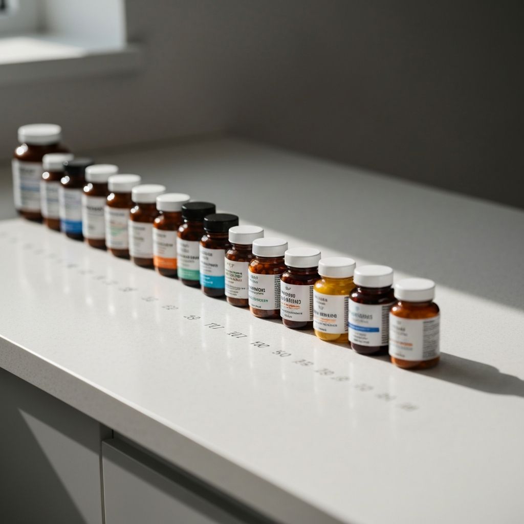 Organized supplement routine